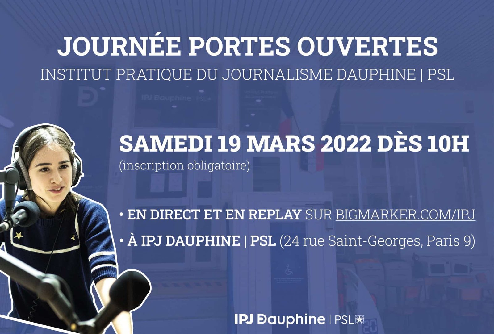 Journée Portes Ouvertes 2022 d’IPJ Dauphine | PSL
